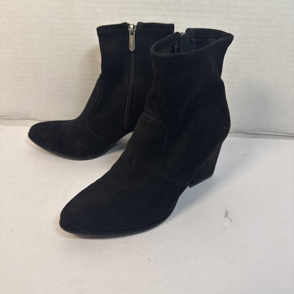 MICHAEL Michael Shannon Cutout Ankle Boots Block Heel Buckle Zip Size7 - Picture 2 of 7